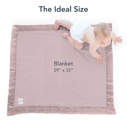 Little Giraffe Baby Blanket - Luxe Soft Blanket with Satin Trim - Baby Stroller Blanket - Newborn