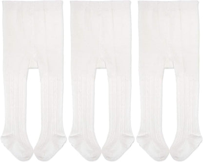 EPEIUS Baby Girl Tights Thick Cable Knit Leggings Stockings Cotton Pantyhose for Newborn Infant Toddler 3/4/5/6 Pack