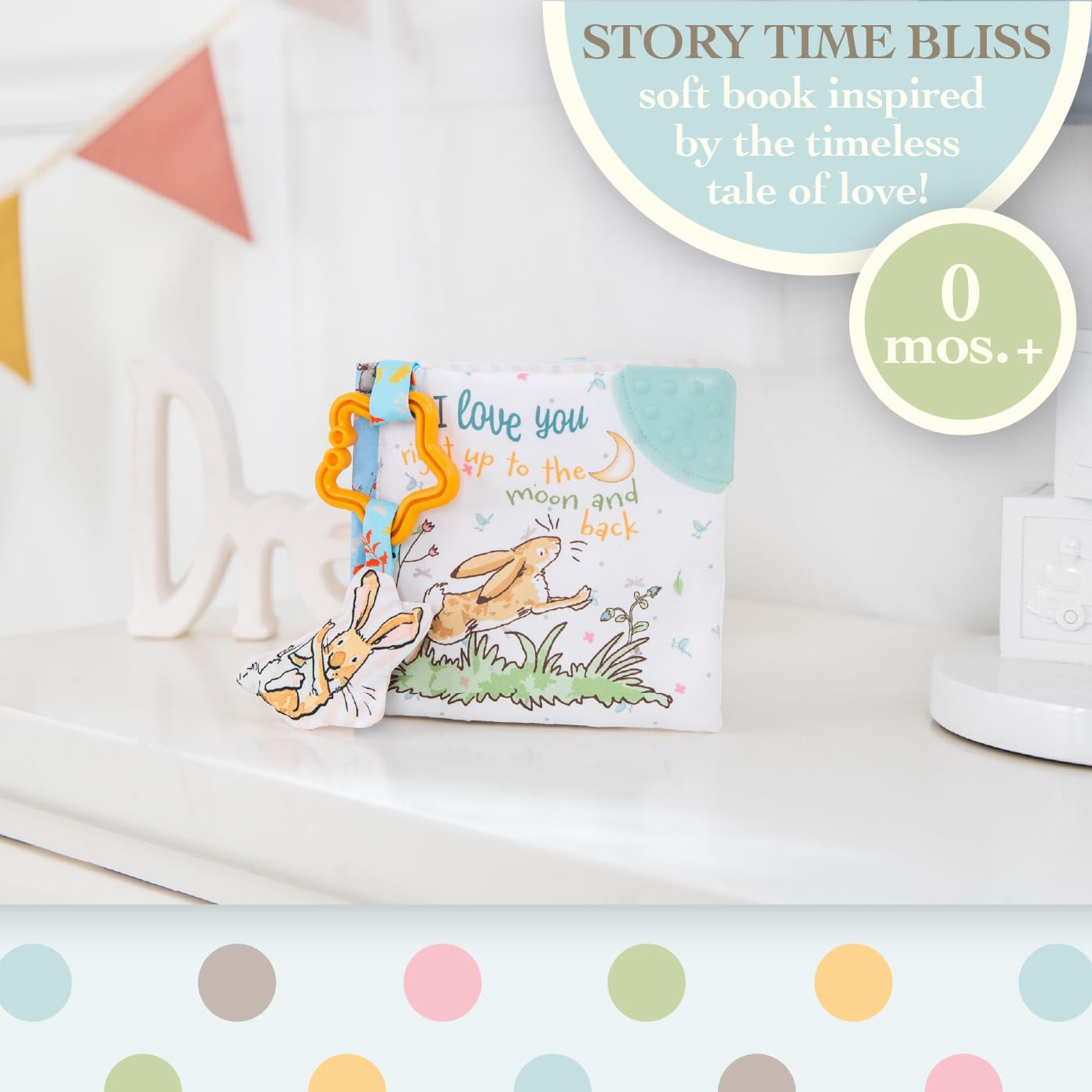 Kids Preferred Guess How Much I Love You… 5 Inch Soft Book Interactive Baby Teether Toy with