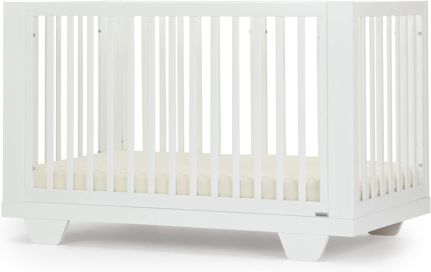 dadada Spirit 8 in 1 Convertible Crib to Toddler Bed & Floor Bed, Made in Italy, Greenguard Gold