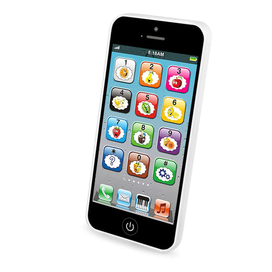 Toy Learning Play Cell Phone with 8 Functions and Dazzling Lights Interactive Toy for Toddler Baby