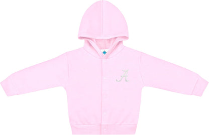 Creative Knitwear College Baby Snap Hooded Jacket - Team Logo, Multiple Colors, for Boys & Girls, (0-24 Months)