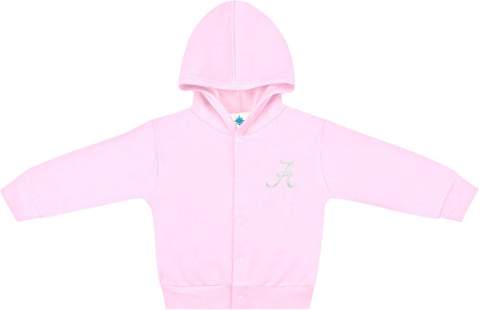 Creative Knitwear College Baby Snap Hooded Jacket - Team Logo, Multiple Colors, for Boys & Girls, (0-24 Months)