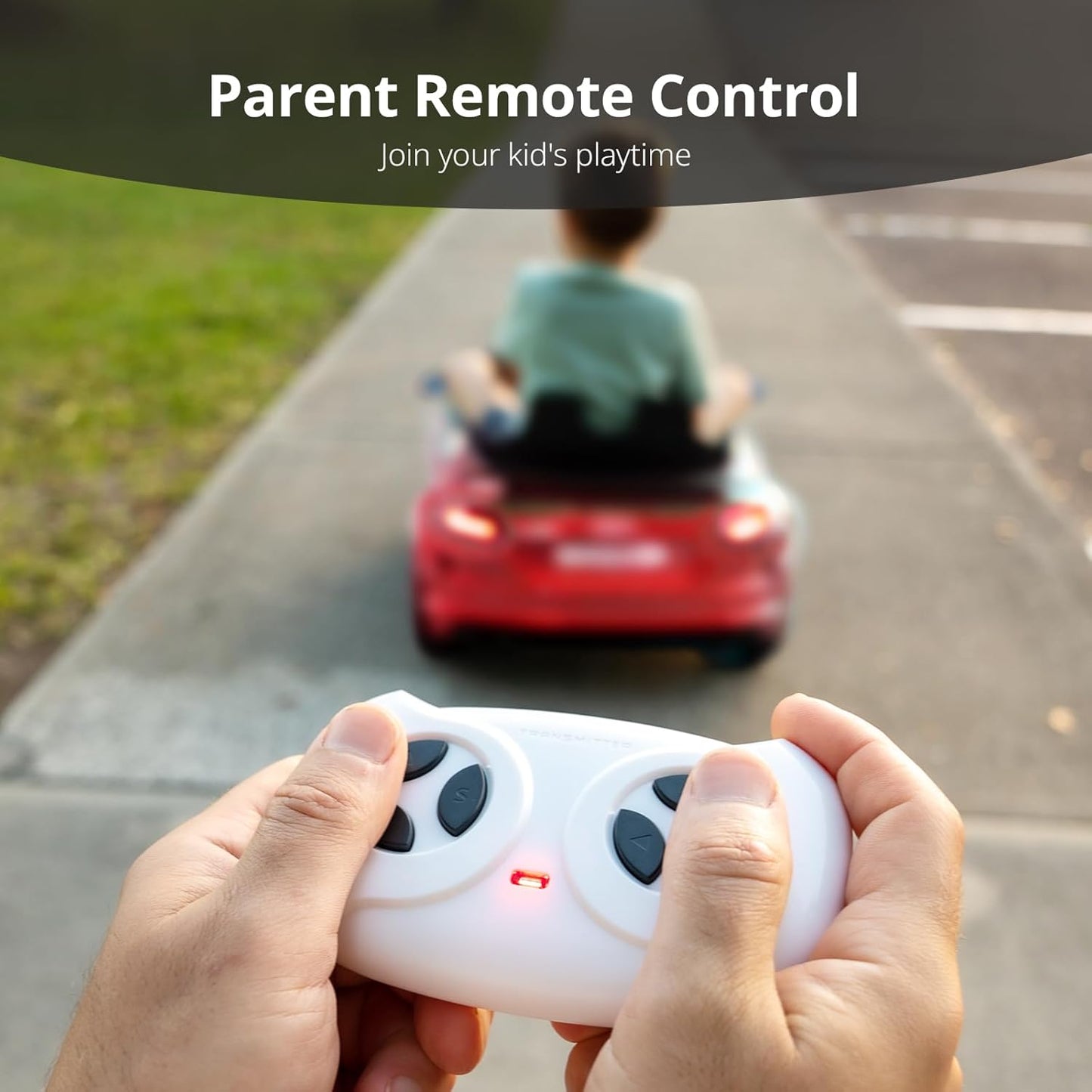 Kids Electric Car, Licensed Audi 6V Kids Ride on Toy Car for Toddlers with Remote - Red