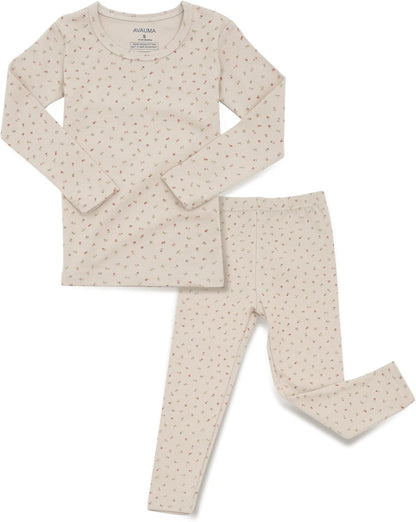 AVAUMA Baby Boys Girls Pajama Set 6M-7T Kids Cute Toddler Snug fit Pattern Design Pjs Cotton Sleepwear