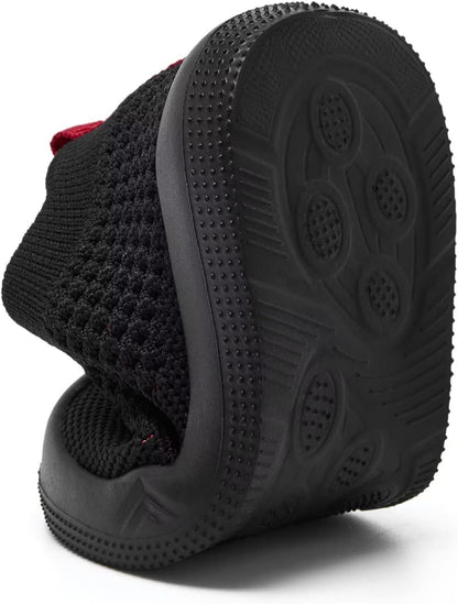 Eashi Baby Boy Girl Non-Skid Indoor Infant Walking Shoes Breathable Warm Elastic Sock Shoes with Memory Sole Protect Toes Outdoor Sneakers