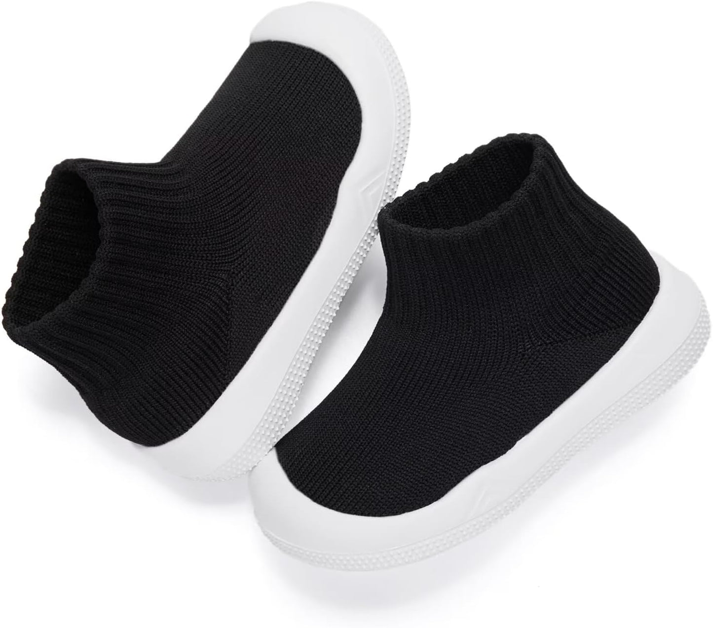 Eashi Baby Boy Girl Non-Skid Indoor Infant Walking Shoes Breathable Warm Elastic Sock Shoes with Memory Sole Protect Toes Outdoor Sneakers