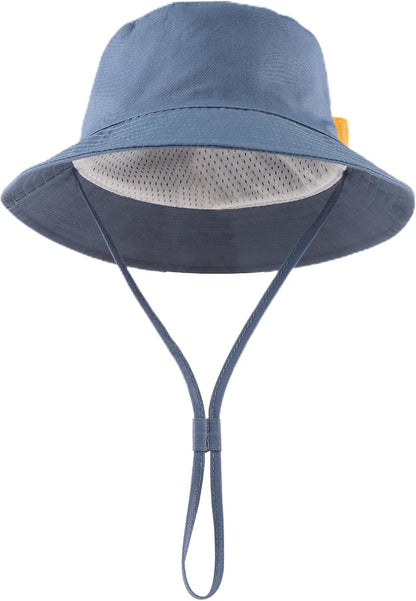 JANGANNSA Cotton Baby Sun Hat Infant Toddler Boys Girls Bucket Hats Summer Sun Protection Kids Beach Caps