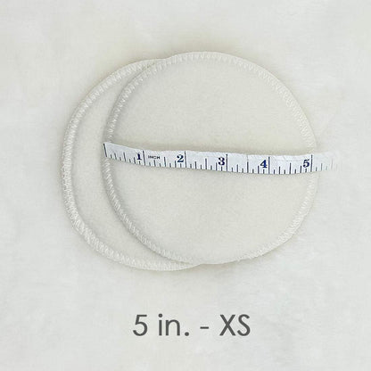 Merino Wool Nursing Pads, Style Softline, Regular Thickness, Size XS - 5 in. Diameter