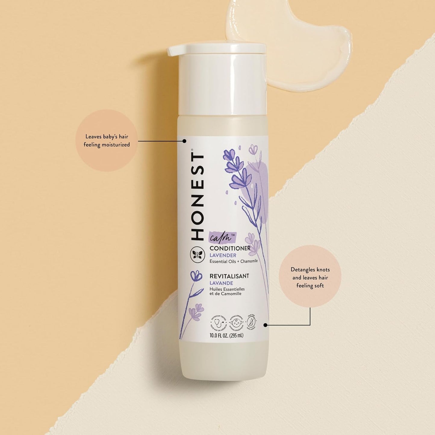 The Honest Company Silicone-Free Conditioner & 2-in-1 Cleansing Shampoo + Body Wash Duo | Gentle