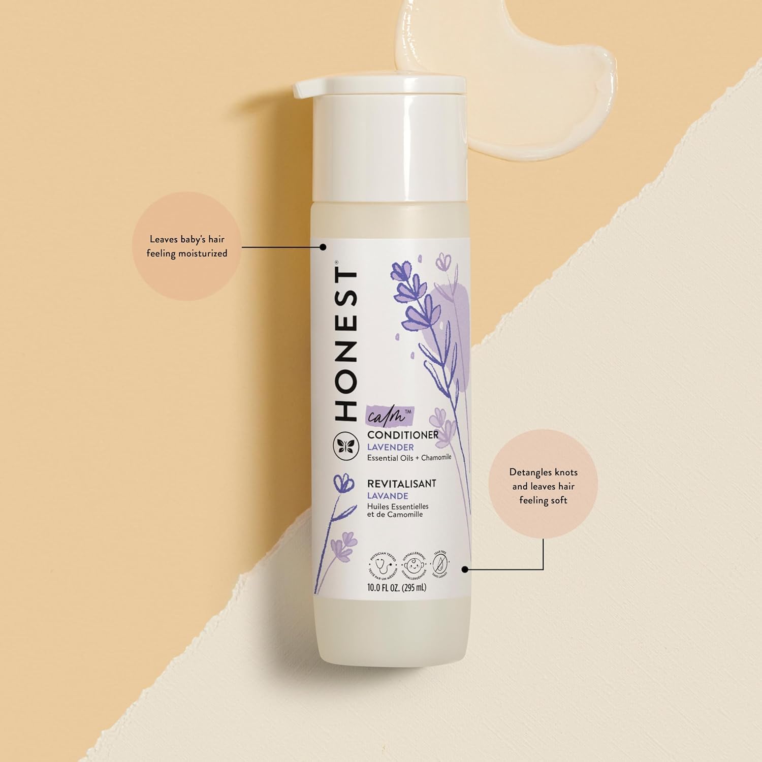 The Honest Company Silicone-Free Conditioner & 2-in-1 Cleansing Shampoo + Body Wash Duo | Gentle