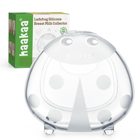 haakaa Ladybug Breast Milk Collector Breast Shells Milk Saver Nursing Cups for Large Milk Supply