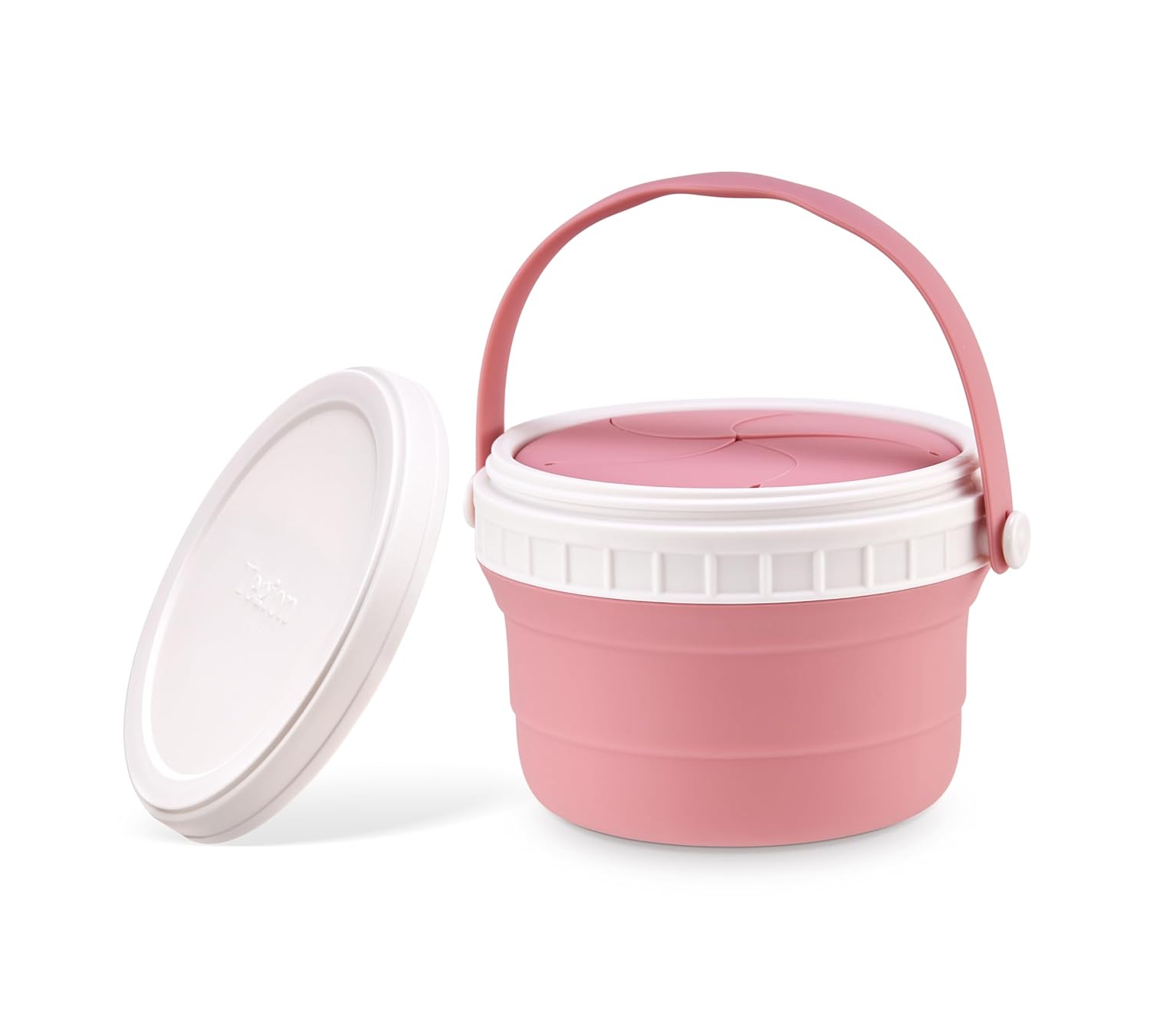 No Spill Silicone Toddler Snack Containers, Detachable Silicone Flap for Filling&Cleaning