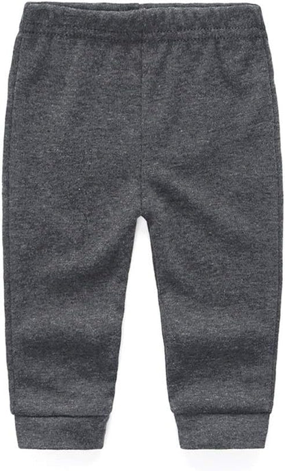 Unisex Newborn Baby Cotton 4-Pack Pants Embroidery Pringting Casual Leggings 0-24 Months for Boys and Girls