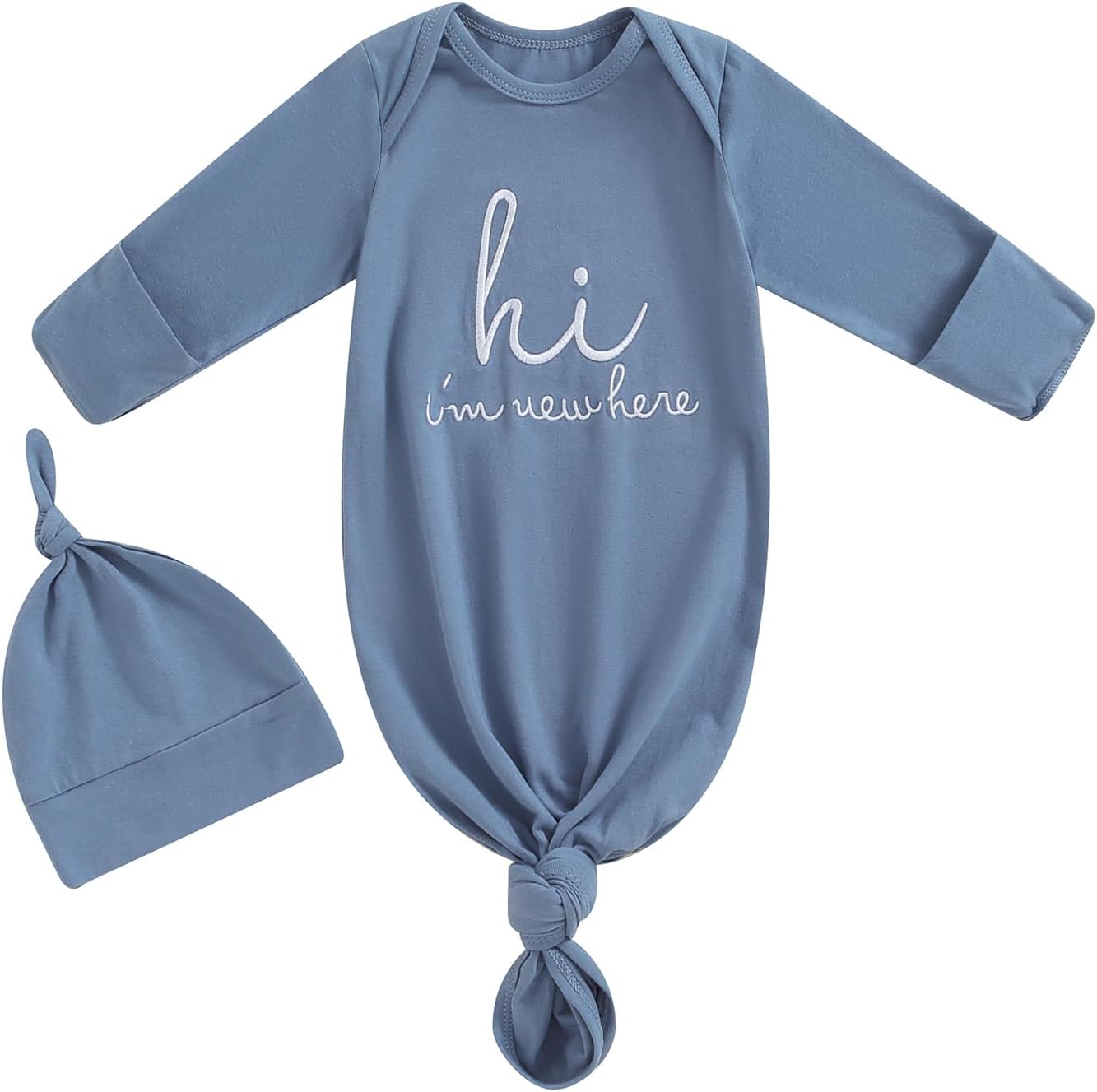 Newborn Boy Girl Coming Home Outfit Baby Infant Sleeper Gown Nightgown Outfits Cute Fall Winter