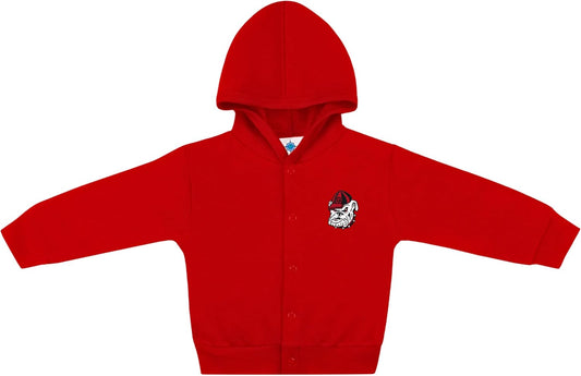 Creative Knitwear College Baby Snap Hooded Jacket - Team Logo, Multiple Colors, for Boys & Girls, (0-24 Months)