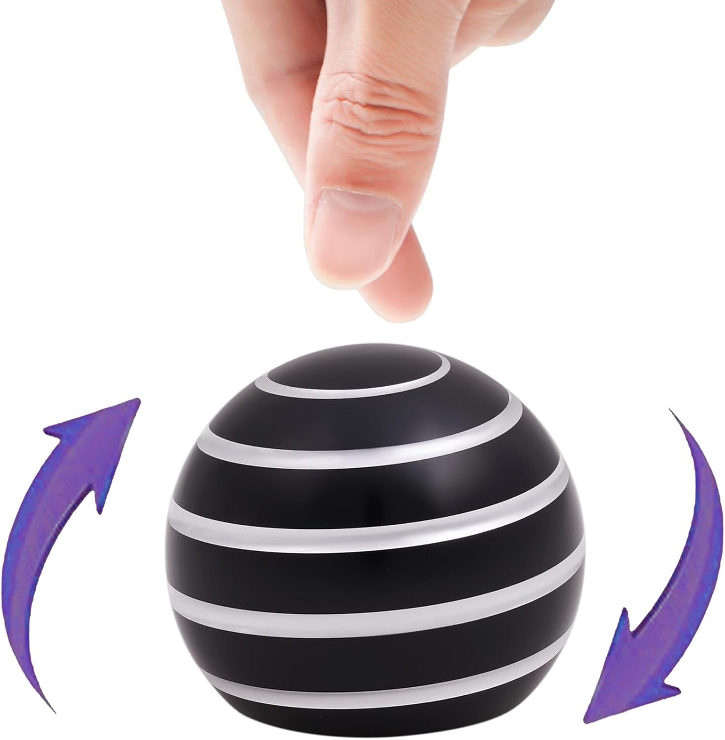 Desk-Toys for Fidget Kinetic-Cool-Gadgets: Cool-Stuff for Kid Children Teen Adult, Optical-Illusion Toy for Office School Home Women Men Christmas Stress-Relief-Gifts 180 Seconds Spinning