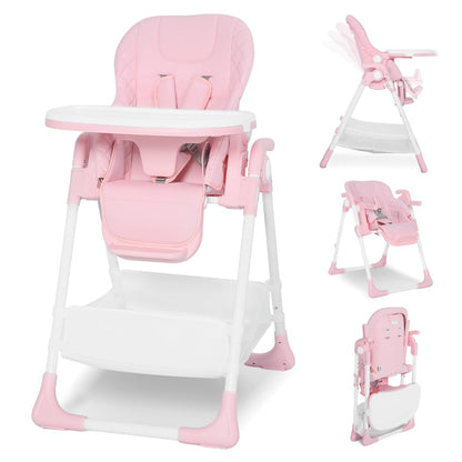 Kinder King Convertible Baby High Chair, Adjustable Feeding Chair for Babies and Toddlers with