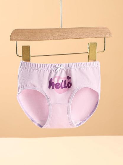 Haloumoning Girls Underwear Soft Cotton Underwear Toddler Girls Briefs Kids Comfy Panties,4-pack