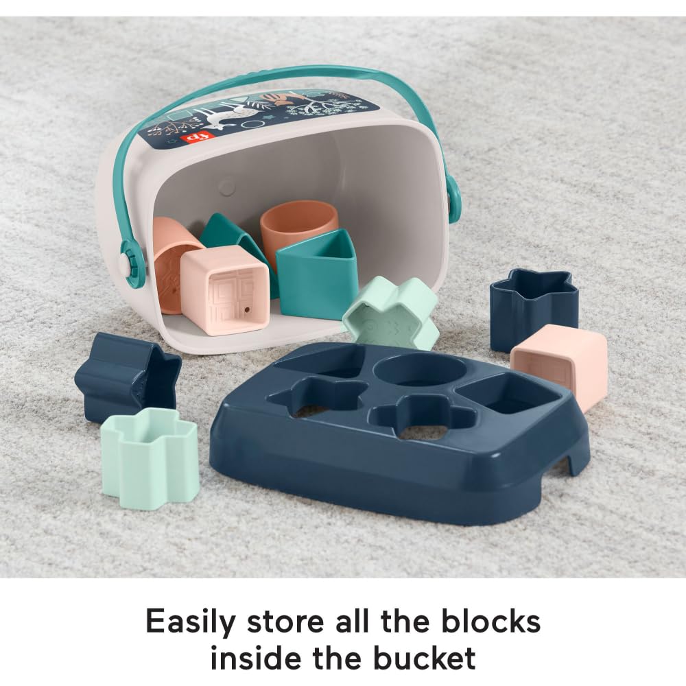 Fisher-Price Baby’s First BlocksToy Set, Navy Fawn