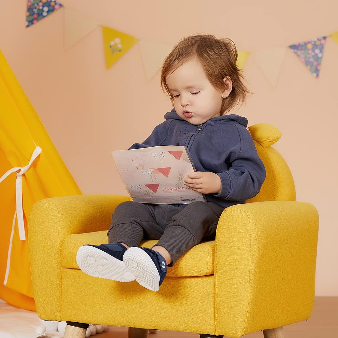 BMCiTYBM Baby Shoes Boy Girl Infant Sneakers Non-Slip First Walkers 6 9 12 18 24 Months