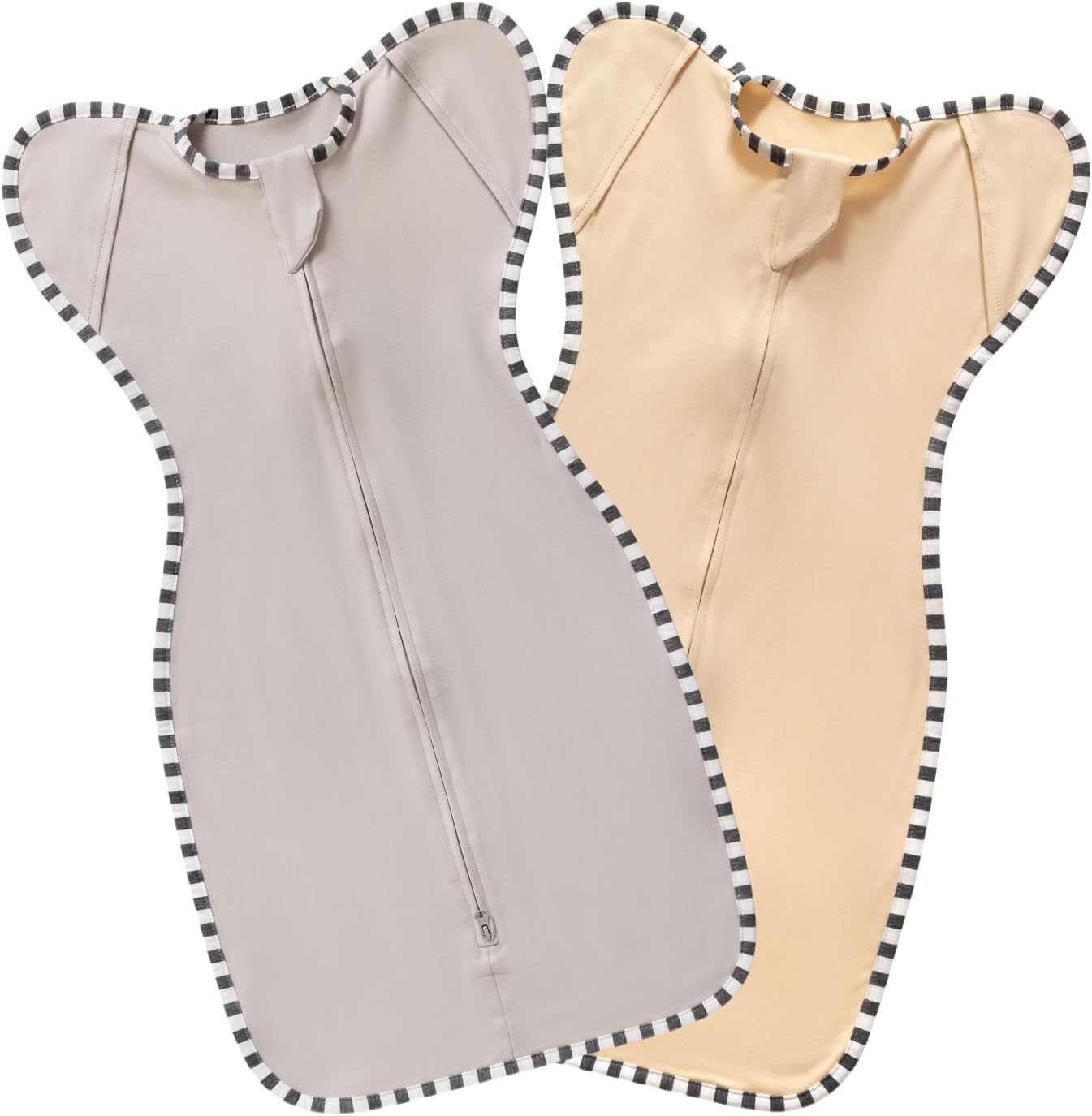 Baby Swaddle Blanket for Newborns and Infants,2-Piece Set Infant Pajamas,Bidirectional Zipper,Easy