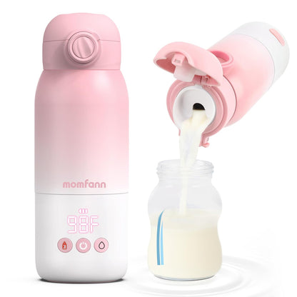 Portable Bottle Warmer for Travel, Dual Heating Modes for Breastmilk & Water, Portable Bottle Milk