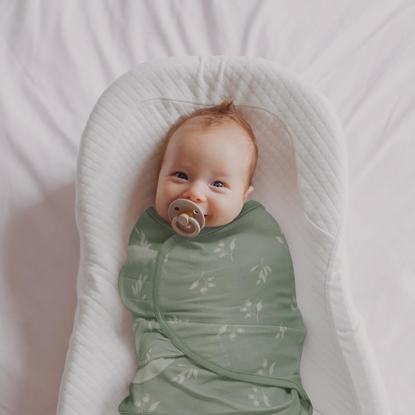 Baby Swaddle Sacks, 3-Pack Newborn Organic Cotton Swaddle Wrap, Adjustable Swaddling Blankets