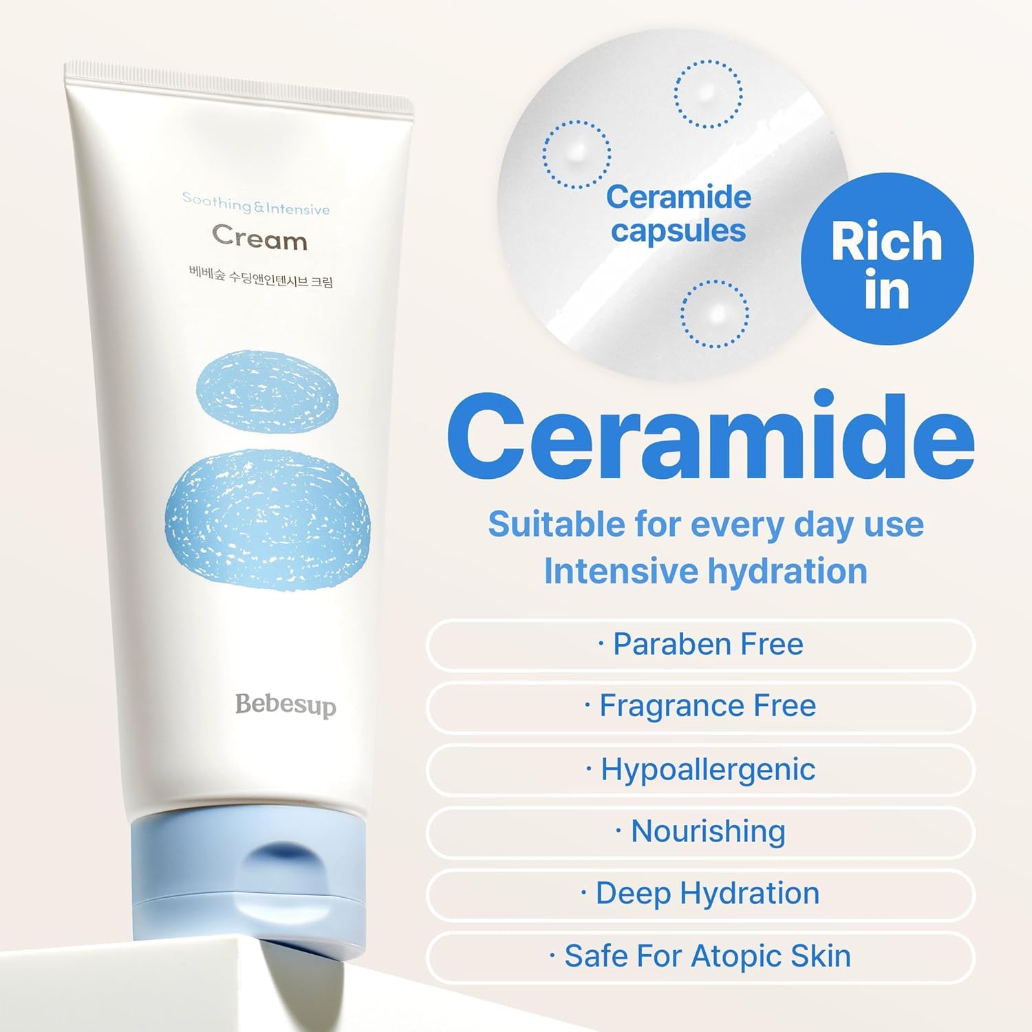 BEBESUP- 베베숲 100-Hour Moisture Barrier Baby Cream | Korean Skincare for Sensitive & Atopic Skin
