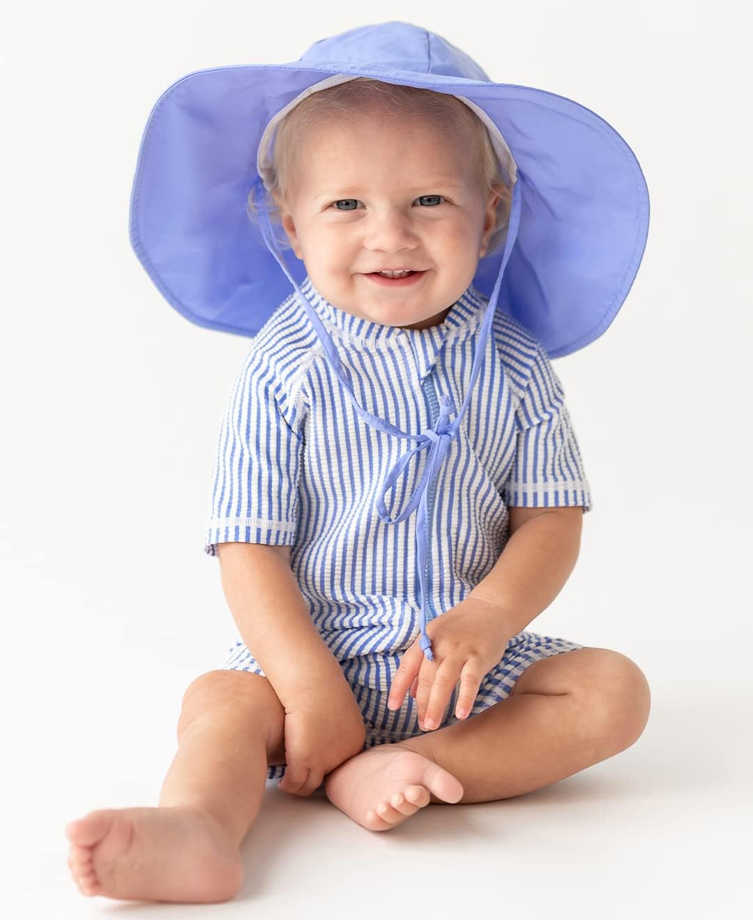 RUGGEDBUTTS Baby/Toddler Boy Swimsuit, One Piece Zipper Rash Guard Sunsuit with UPF 50+ Sun Protection