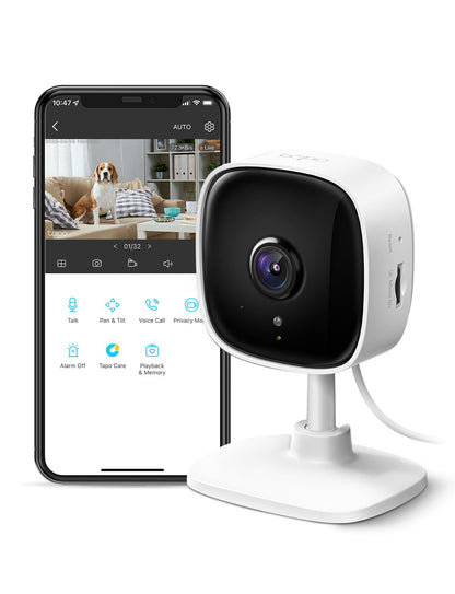 TP-Link Tapo 1080P Indoor Security Camera for Baby Monitor, Dog Camera w/Motion Detection, 2-Way