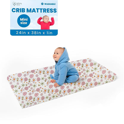 Breathable Crib Mattress, Washable High Rebound Foam for Baby Cribs, Fits Standard Toddler Beds