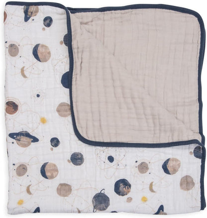Little Unicorn Original Premium Cotton Quilt | Multi-Layered & Extra-Soft Muslin Fabric |for Babies