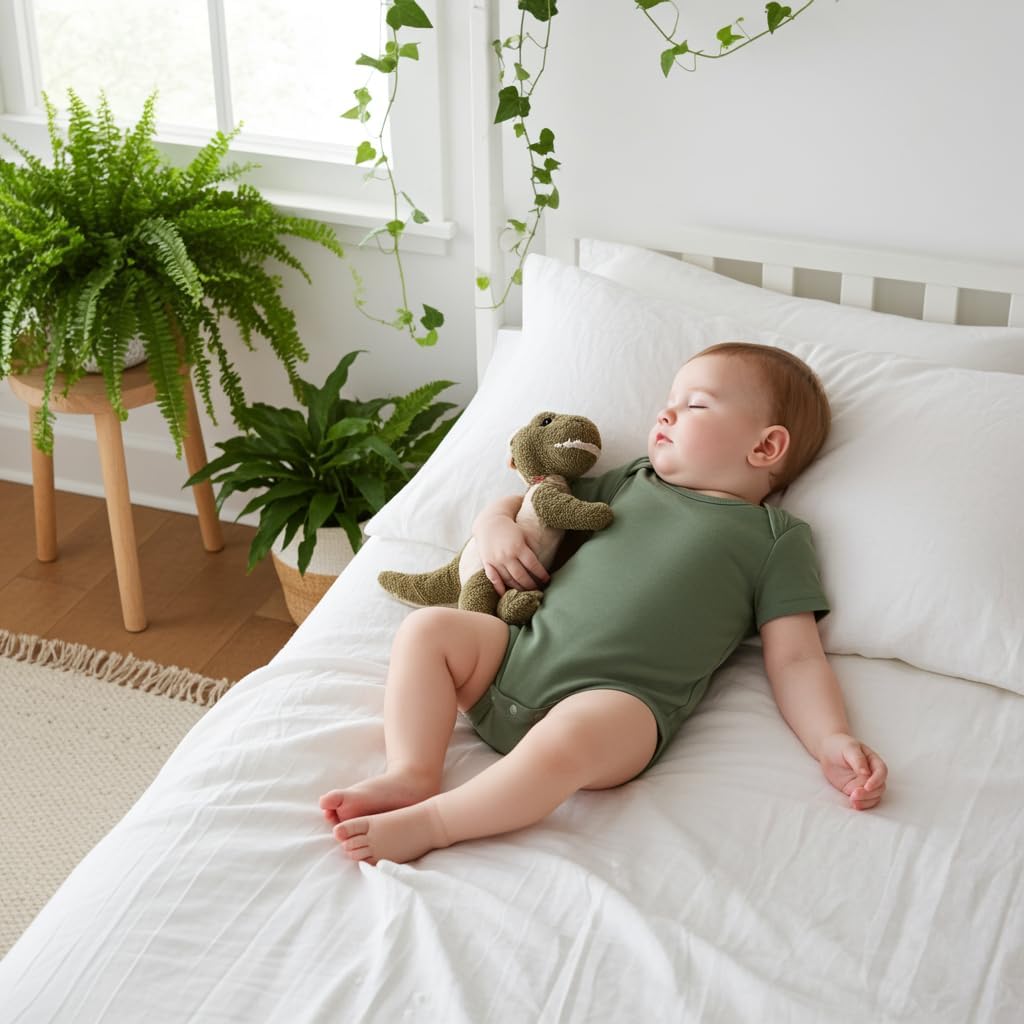 PATPAT Baby Bodysuits Supersoft Bamboo Viscose - Short Sleeve Boys and Girls - Newborn Infant Unisex Clothes Pack