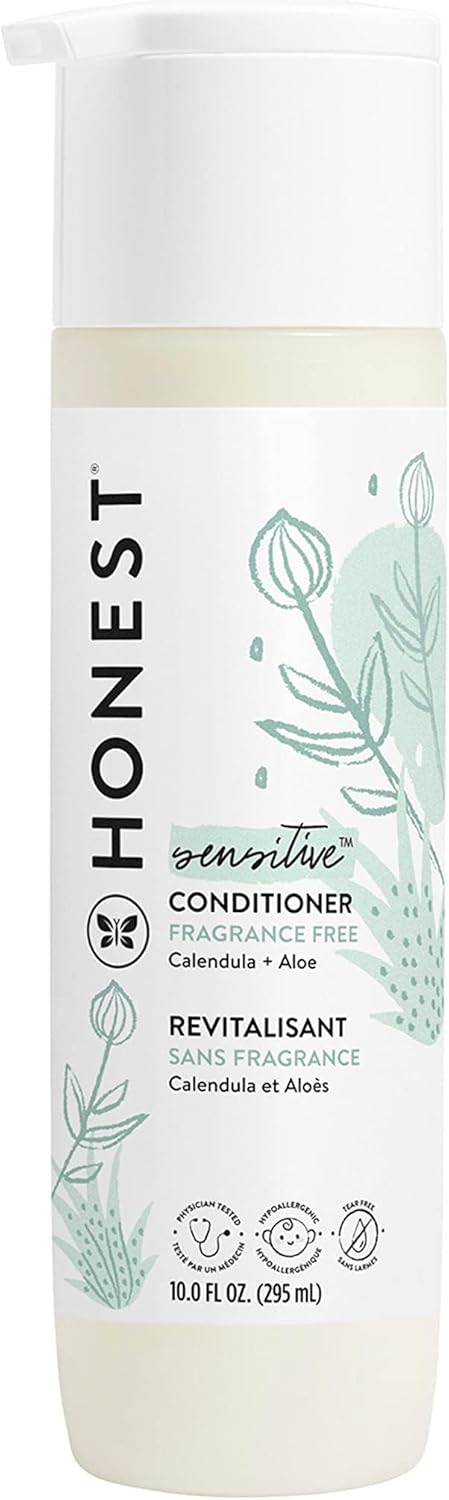 The Honest Company Silicone-Free Conditioner | Gentle for Baby | Naturally Derived, Tear-free