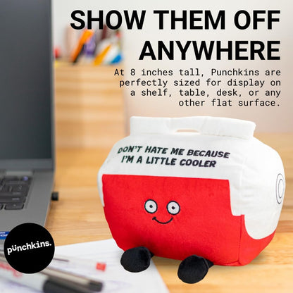 Artichoke Foodie Plushie, Funny Pun Meme Gag Gift, White Elephant, Stocking Stuffer Present, Great for Emotional Support, Fun Desk Accessory, Weighted Base for Display
