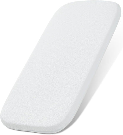 NeoBorn Baby Bassinet Mattress Pad, 32" x 18" Dual Sided Comfort Gel Memory Foam Mattress with Removable Breathable Soft Tencel Cover Fit for RONBEI/Ingenuity/Cuddor Baby Bassinet
