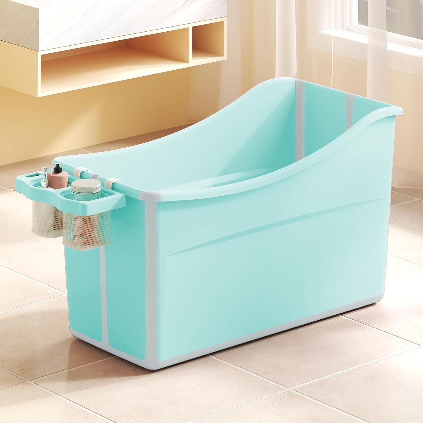 Collapsible Baby Bathtub Foldable Bathtub for Toddler Portable Large Foldable Bath Tub Bathtub for