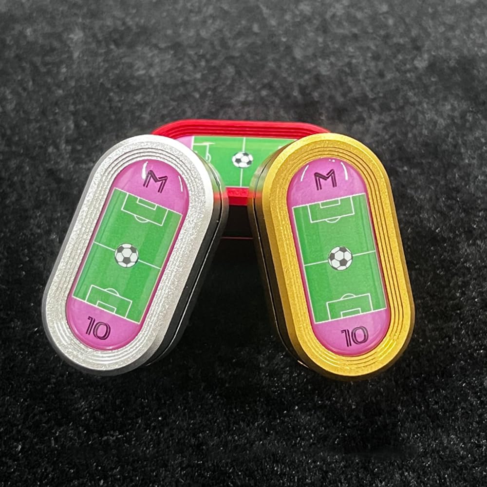 STONESTAR CP3 Fidget Slider - Football Legends No. 10 Aluminum Alloy Magnetic Metal Fidget Slider, EDC Fidget Toy for Adults, Helps Relieve ADHD/Anxiety/Stress (Red)