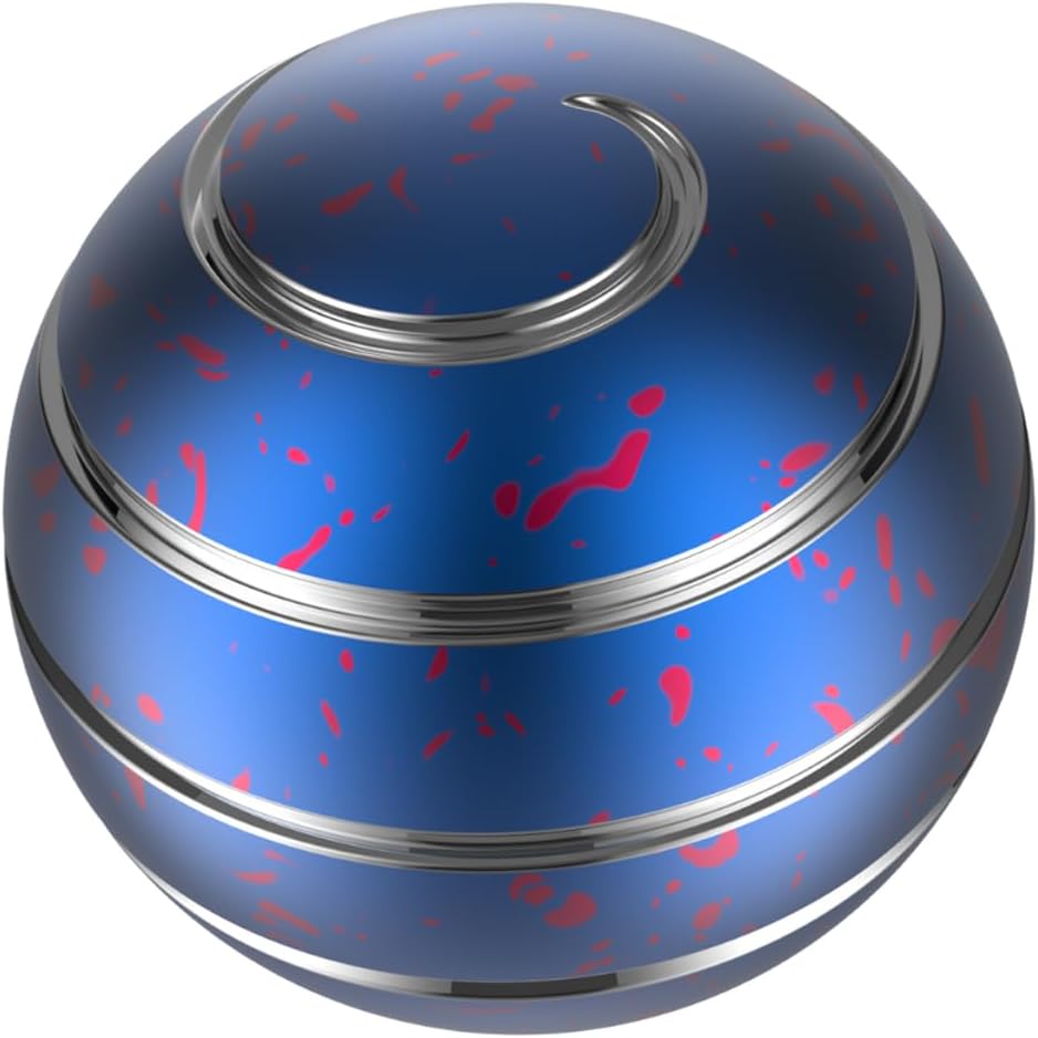 Kinetic Desk Toys, 1.54'' Kinetic Spinning Desk Toys for Kids Adults, Fidget Toys for Party Favors, Christmas Stocking Stuffers, Easter Basket (39MM, Blue Pink)