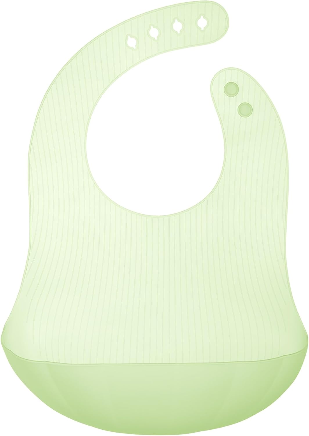 Olababy Fold N Go Silicone Baby Bib w Travel Case | Lightweight Design Eases Pressure Bruising for