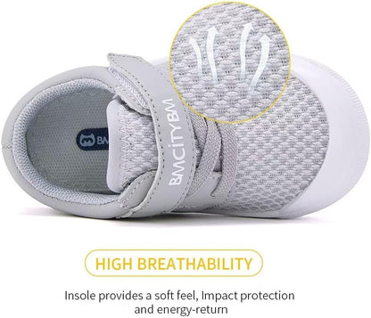 BMCiTYBM Baby Sneakers Girls Boys Lightweight Breathable Mesh First Walkers Shoes 6-24 Months