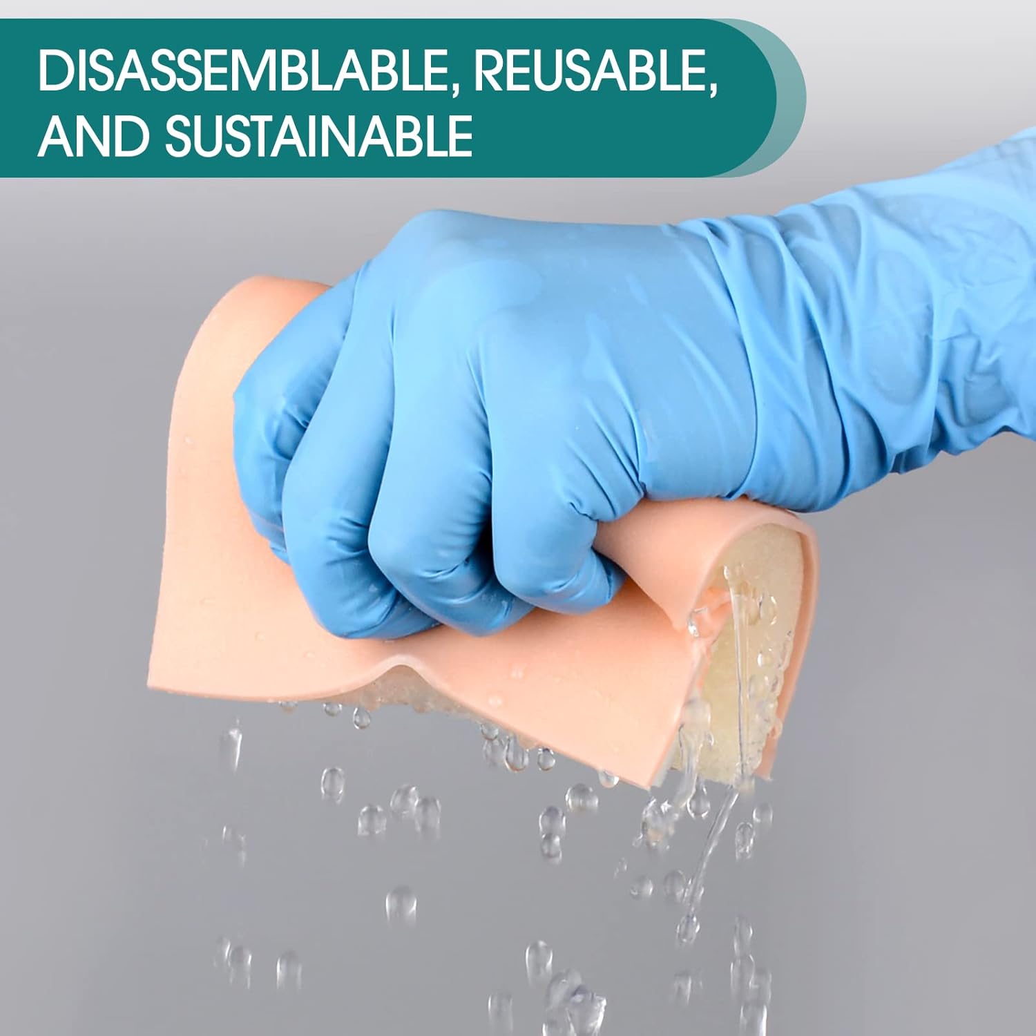 IM,SQ Injection Practice Pad Model with Skin, Subcutaneous Tissue and Muscle Layer for Nurse and