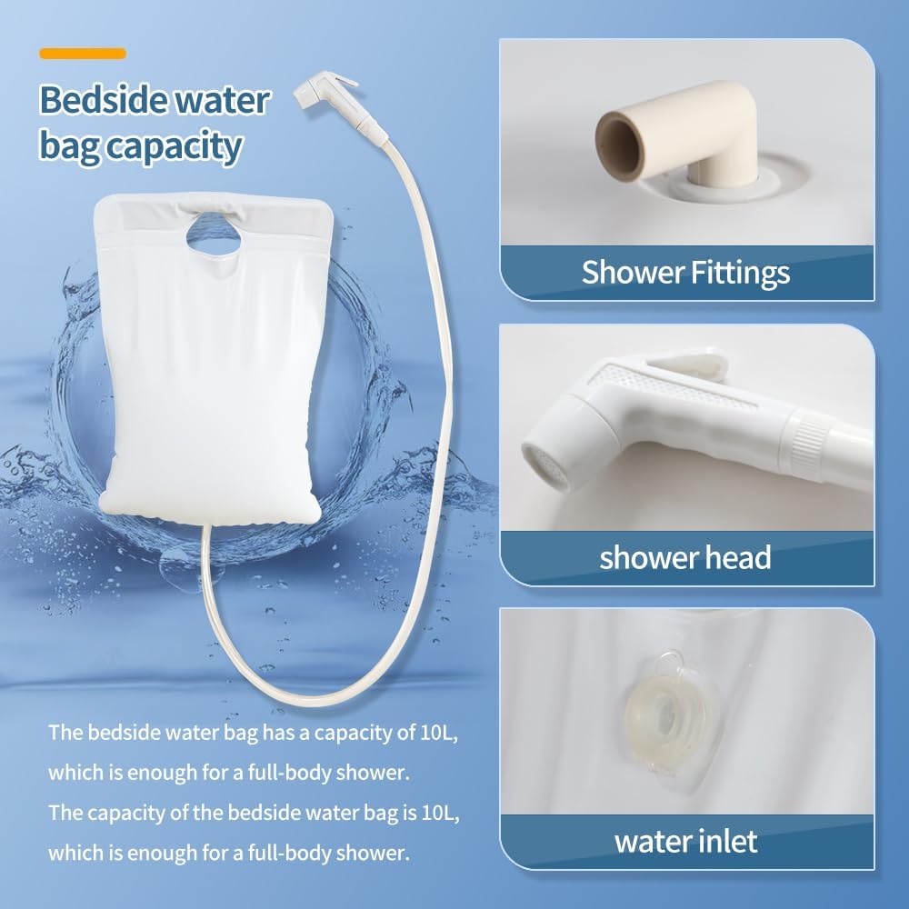 Medical Inflatable Bathtub,Inflatable Bed Bath,Medical PVC Bedside Shower Bathtub Kit,Bed Baths for