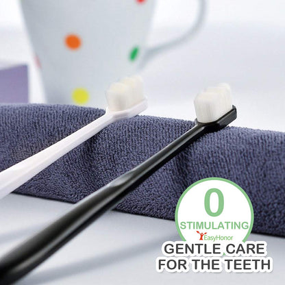 EasyHonor Extra Soft Toothbrush for Sensitive Gums, Micro Fur Manual Toothbrush with 20000 Soft