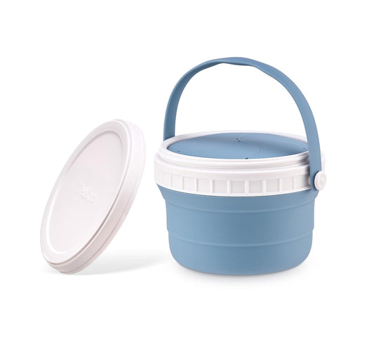 No Spill Silicone Toddler Snack Containers, Detachable Silicone Flap for Filling&Cleaning