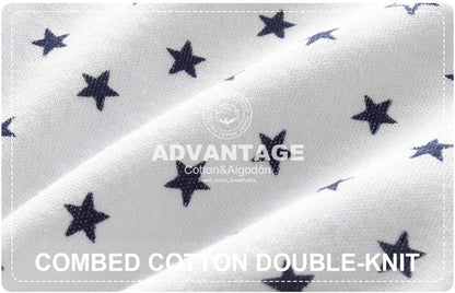 Unisex Newborn Baby Cotton 4-Pack Pants Embroidery Pringting Casual Leggings 0-24 Months for Boys and Girls