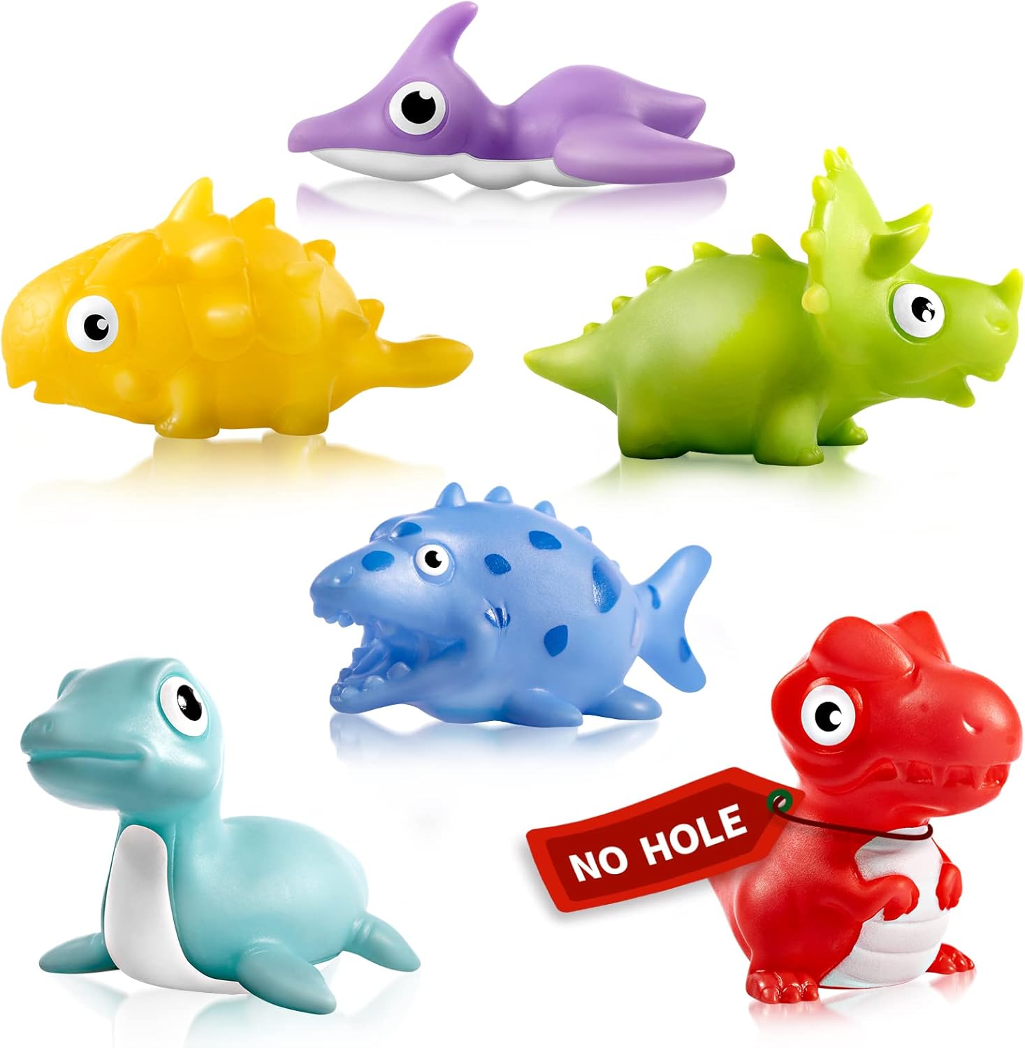 Hely Cancy Infant Bath Toys for 18 Months - No Hole Animal Bathtub Toys, Baby Bath Tub Toys