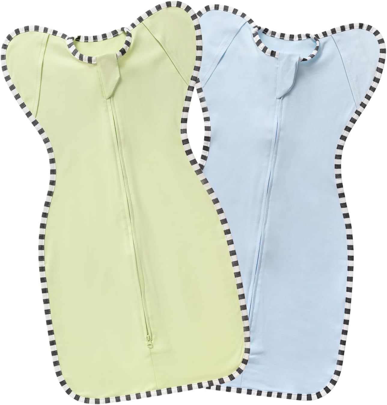 Baby Swaddle Blanket for Newborns and Infants,2-Piece Set Infant Pajamas,Bidirectional Zipper,Easy