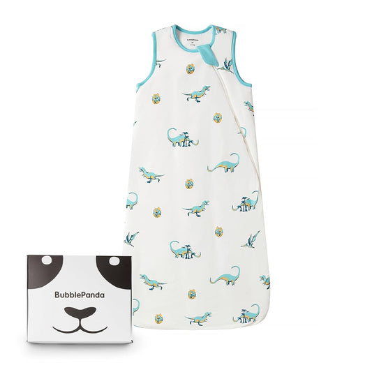 BubblePanda Rayon Made from Bamboo Sleep Sack 0-6 Months 0.5 Tog Soft Newborn Sleep Sack 3-6 Months for Infant Babies 2-Way Zipper Wearable Blanket Baby 0-3 Months